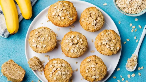 galletas de avena y platano