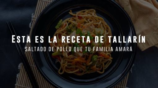 tallarín saltado de pollo