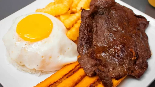 receta bistec a lo pobre