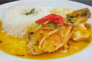 plato de ceviche de pollo