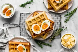 receta de waffles salados